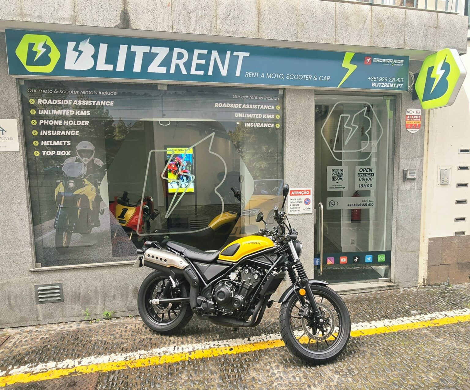 Blitz Rnt Ics Reach Out for Scooter, Car & Moto Rentals in Madeira - Blitzrent